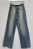 Embellished Straight-Leg Jeans