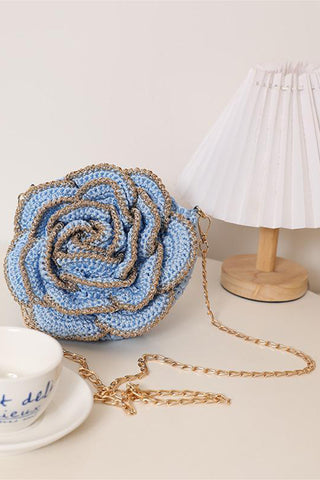 Floral Chain Crossbody Bag