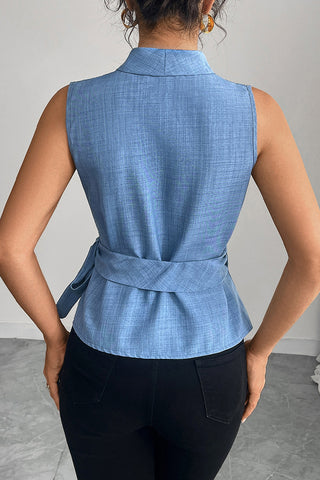 Wrap-Around Sleeveless Top