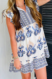 Boho Ruffle Sleeve Casual Dress