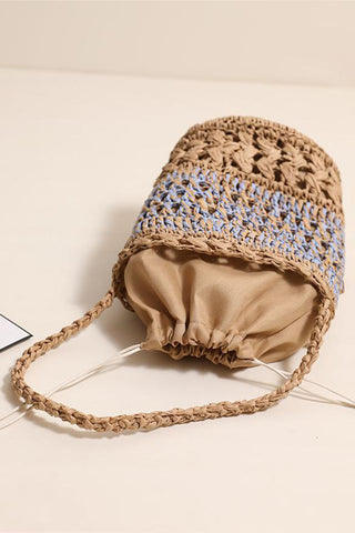 Stylish Woven Bucket Bag