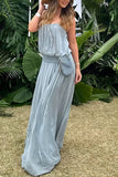 Spaghetti Strap Flowy Maxi Dress