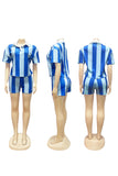 Striped Two-Piece Short Set