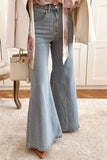 Classic Wide-Leg Denim Trousers