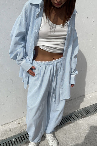 Casual Relaxed Pants Set
