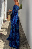 Off-Shoulder Floral Maxi Dress
