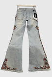 Floral Flare Jeans