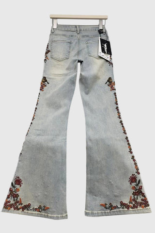 Floral Flare Jeans