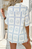 Colorblock Check Shirt and Shorts Set