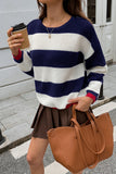 Striped Crew-Neck Sweater