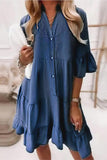 Button-Down Denim Dress