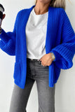 Open-Front Knit Cardigan
