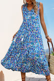 Flowing Printed Casual Dress