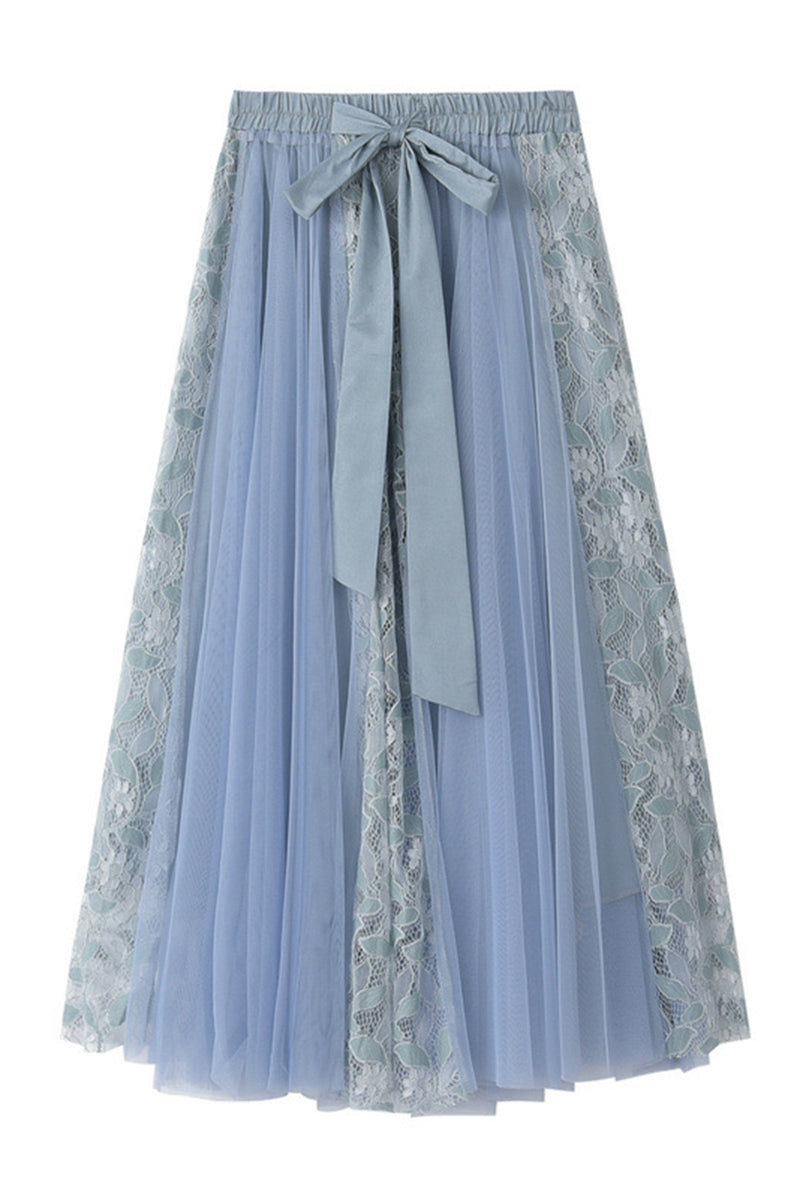 Elegant Tie-Waist Maxi Skirt