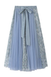 Elegant Tie-Waist Maxi Skirt