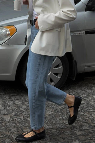 Classic Straight-Leg Denim Jeans