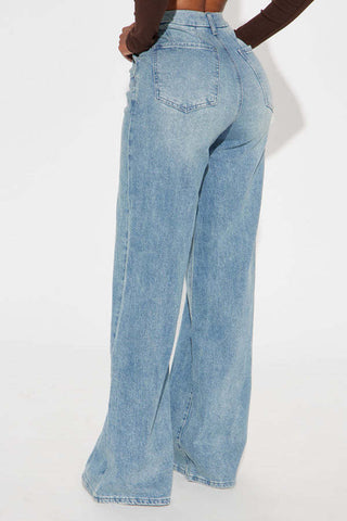 Classic High-Waist Straight Jeans