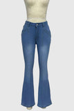 High Waist Flared Denim Jeans
