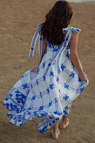 Floral-Patterned Maxi Dress