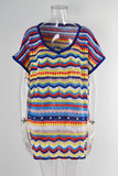 Vibrant Patterned Knit Cover-up