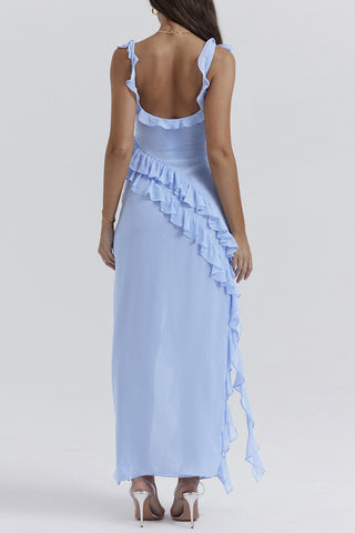 Ruffled Sleeveless Casual Dress