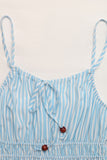 Striped Casual Midi Dress