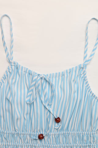 Striped Casual Midi Dress