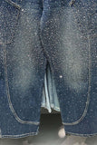 Embellished Barrel Denim Pants