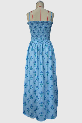 Smocked Floral Maxi Dress