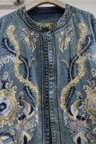 Patterned Denim Jacket