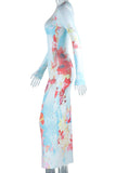 Floral Long Sleeve Dress