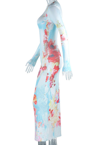Floral Long Sleeve Dress