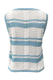 Tie-Front Crochet Sweater Vest