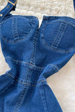Halter Neck Denim Dress