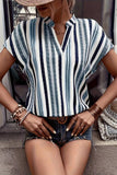 Striped V-Neck T-Shirt