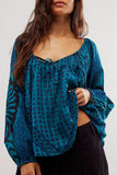 Bohemian Long-Sleeve Blouse