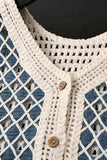Crochet Button-Front Vest