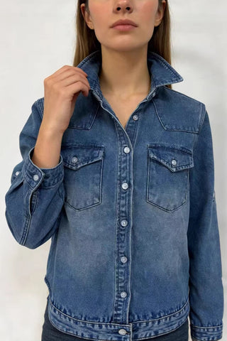 Classic Button-Up Denim Jacket