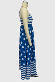 Striped and Polka Dot Maxi Dress
