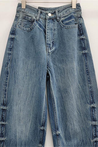 Classic Wide-Leg Straight Jeans