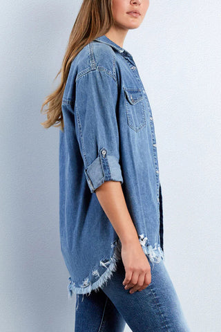 Heart Patch Denim Jacket