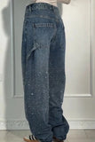 Splatter Wash Relaxed Jeans
