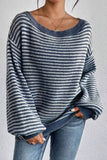 Oversized Striped Knit Sweater