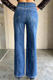 Embellished Straight-Leg Jeans