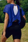 Cutout Back Sporty T-Shirt