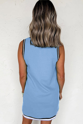 Sleeveless V-Neck Casual Dress