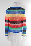 Vibrant Striped Crochet Top