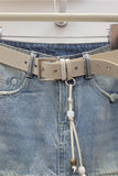 Frayed Hem Denim Mini Skirt