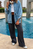 Casual Button-Up Denim Jacket