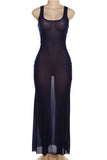 Sleeveless Casual Maxi Dress